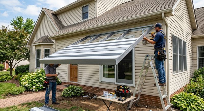 Aluminum Awning Installation in Napa, CA