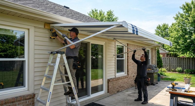 Aluminum Awning Installation in Fayetteville, NC