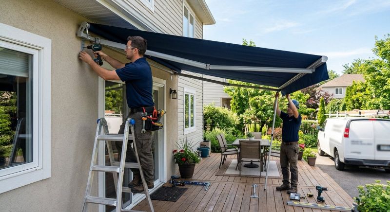 Custom Awning Installation in Marin County, CA