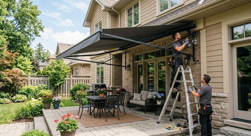 Entrance Awning Installation in Santa Rosa, CA