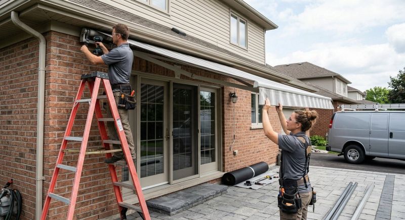 House Awning Installation in Sonoma County, CA