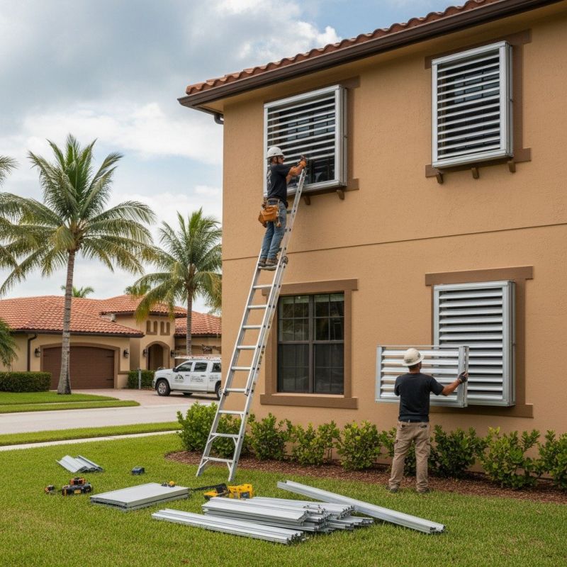 Hurricane Shutter Installation in Overland Park, KS