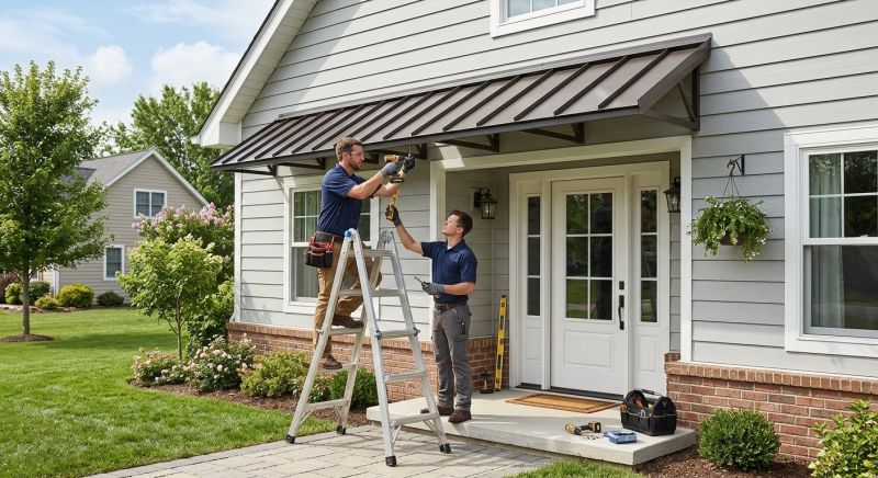 Metal Awning Installation in Santa Rosa, CA