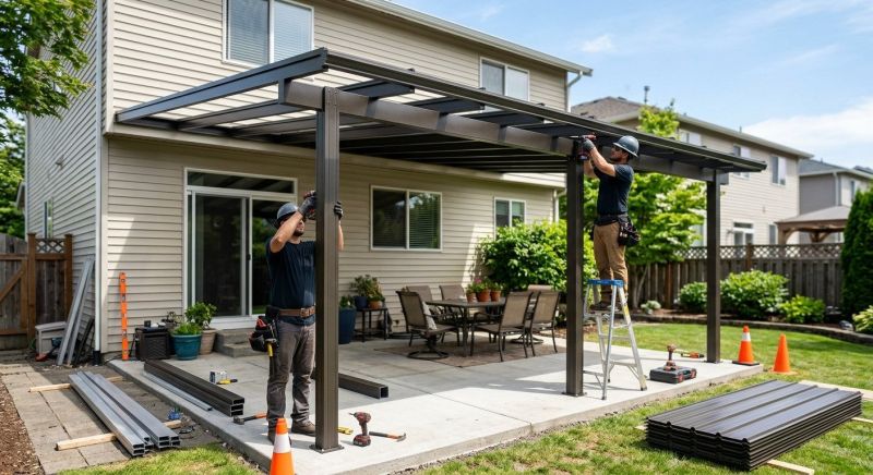 Metal Patio Cover Installation in Marin County, CA