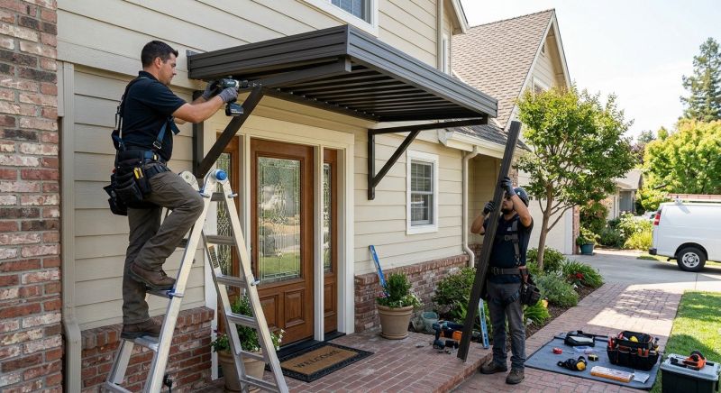 Metal Shade Installation in Marin County, CA