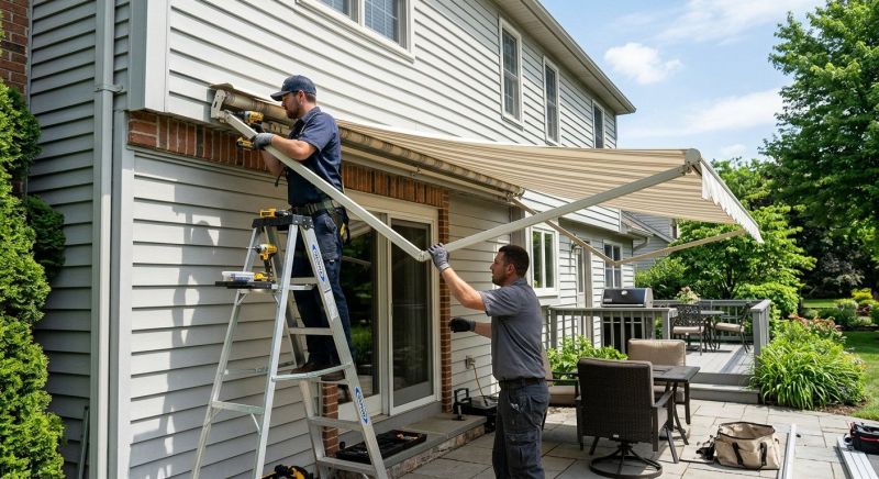 Retractable Awning Installation in Sonoma County, CA
