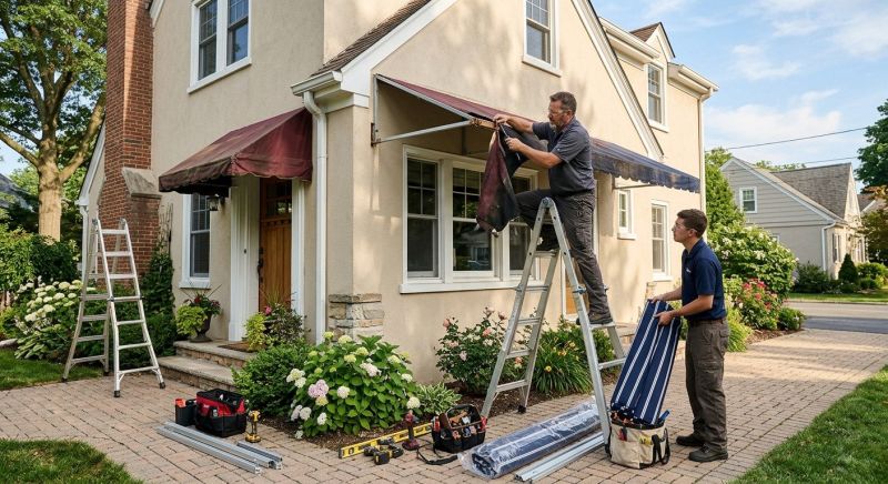 Window Awning Installation in Marin County, CA